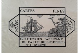 Playing cards, by Henry-René d'Allemagne. Tracing papers, circa 1905