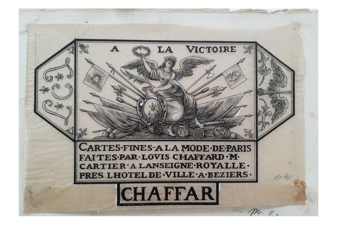 Playing cards, by Henry-René d'Allemagne. Tracing papers, circa 1905