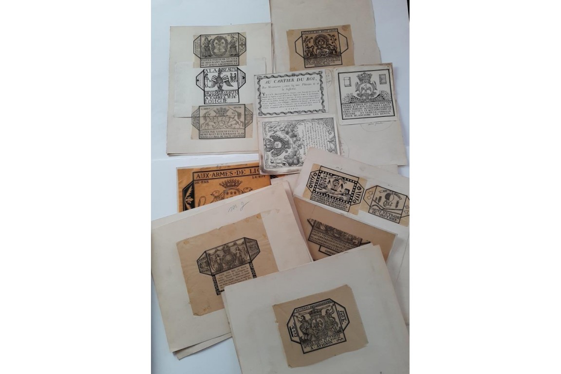 Playing cards, by Henry-René d'Allemagne. Tracing papers, circa 1905