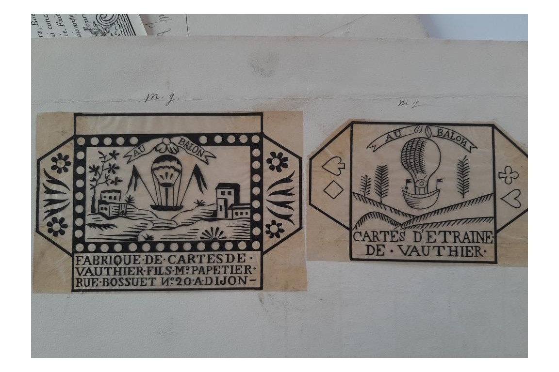 Playing cards, by Henry-René d'Allemagne. Tracing papers, circa 1905