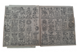 Playing cards, by Henry-René d'Allemagne. Tracing papers, circa 1905