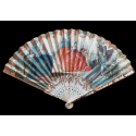 Gallant entertainment with a fan,  fan circa 1730-40