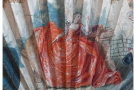 Divertissements galants à l'éventail, éventail vers 1730-40