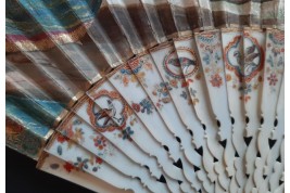 Gallant entertainment with a fan,  fan circa 1730-40