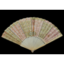 Quadrille fan de Vaughan. Éventail jeu de cartes, vers 1760-70