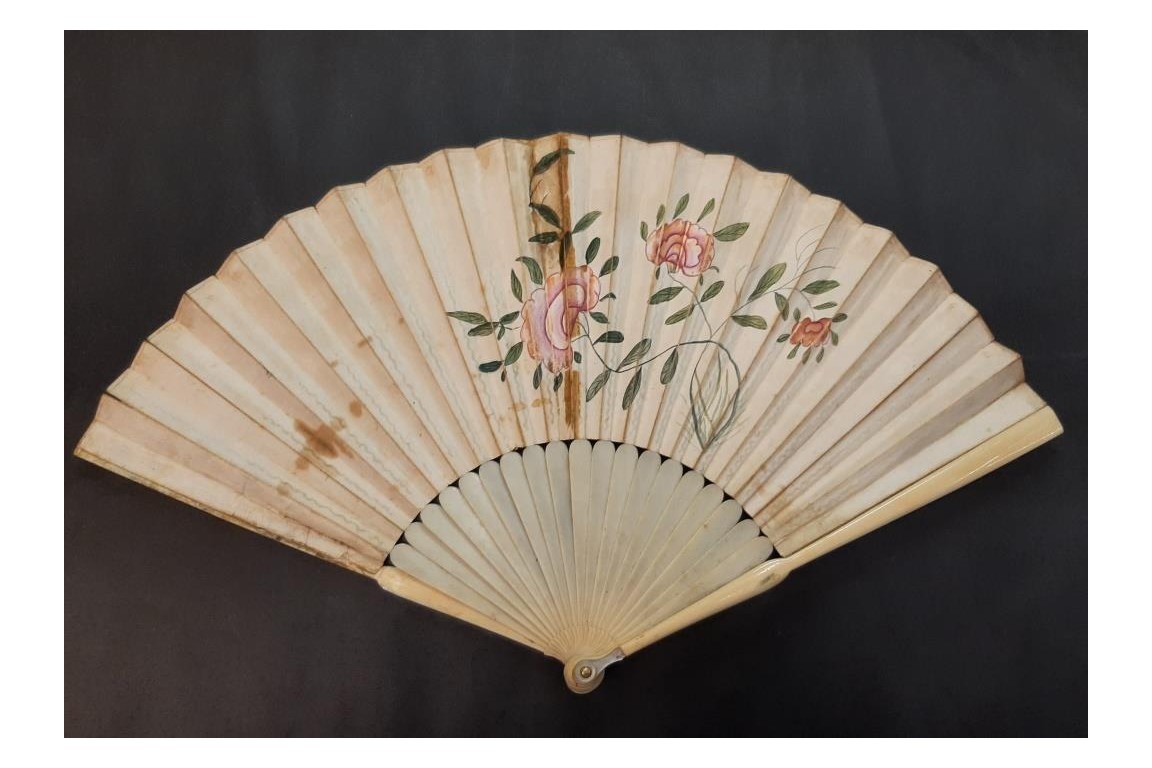 Quadrille fan de Vaughan. Éventail jeu de cartes, vers 1760-70