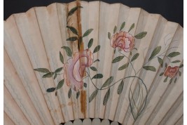 Quadrille fan de Vaughan. Éventail jeu de cartes, vers 1760-70