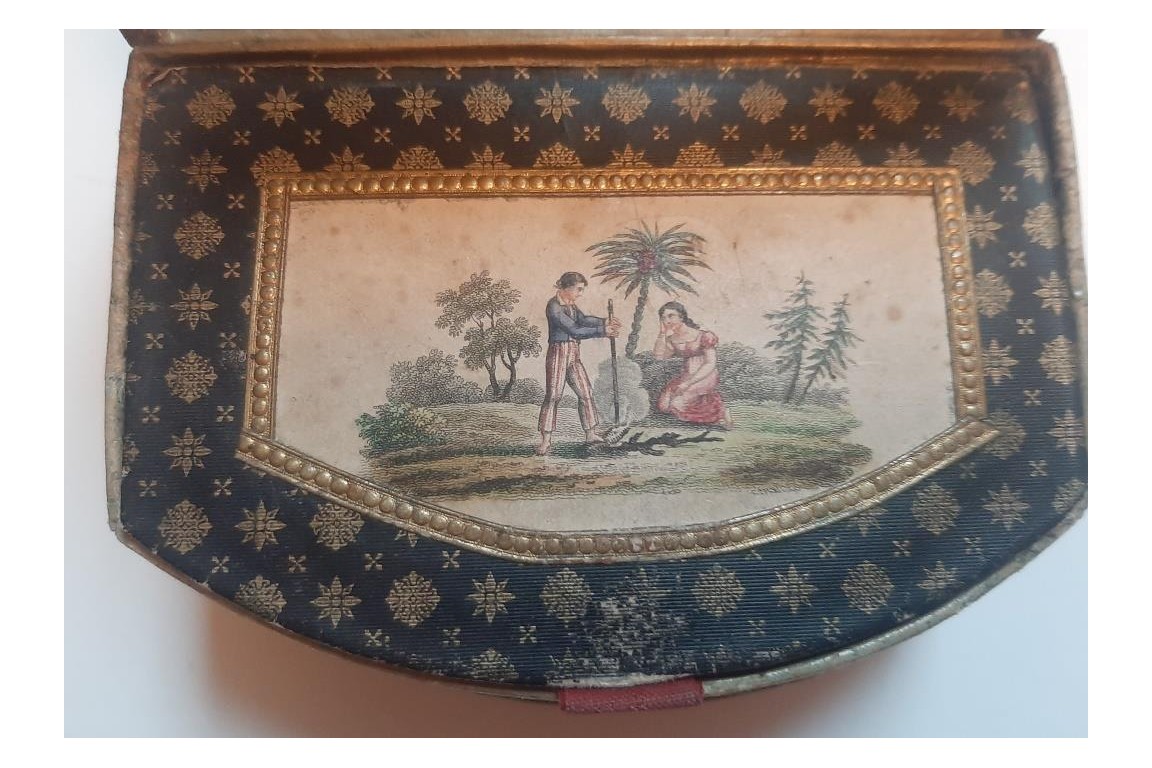 Lancelot and Guinevere, Paul and Virginia. Box circa 1830-40