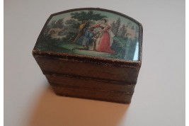 Lancelot and Guinevere, Paul and Virginia. Box circa 1830-40