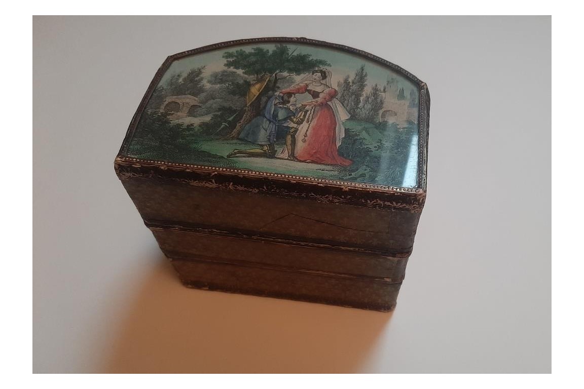 Lancelot and Guinevere, Paul and Virginia. Box circa 1830-40