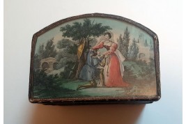 Lancelot and Guinevere, Paul and Virginia. Box circa 1830-40