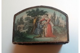 Lancelot et Guenièvre, Paul et Virginie, boîte vers 1830-40