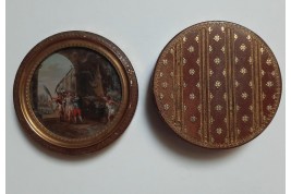 Le mythe de Prométhée ou la Victoire de l'Humanisme, tabatière fin XVIIIème