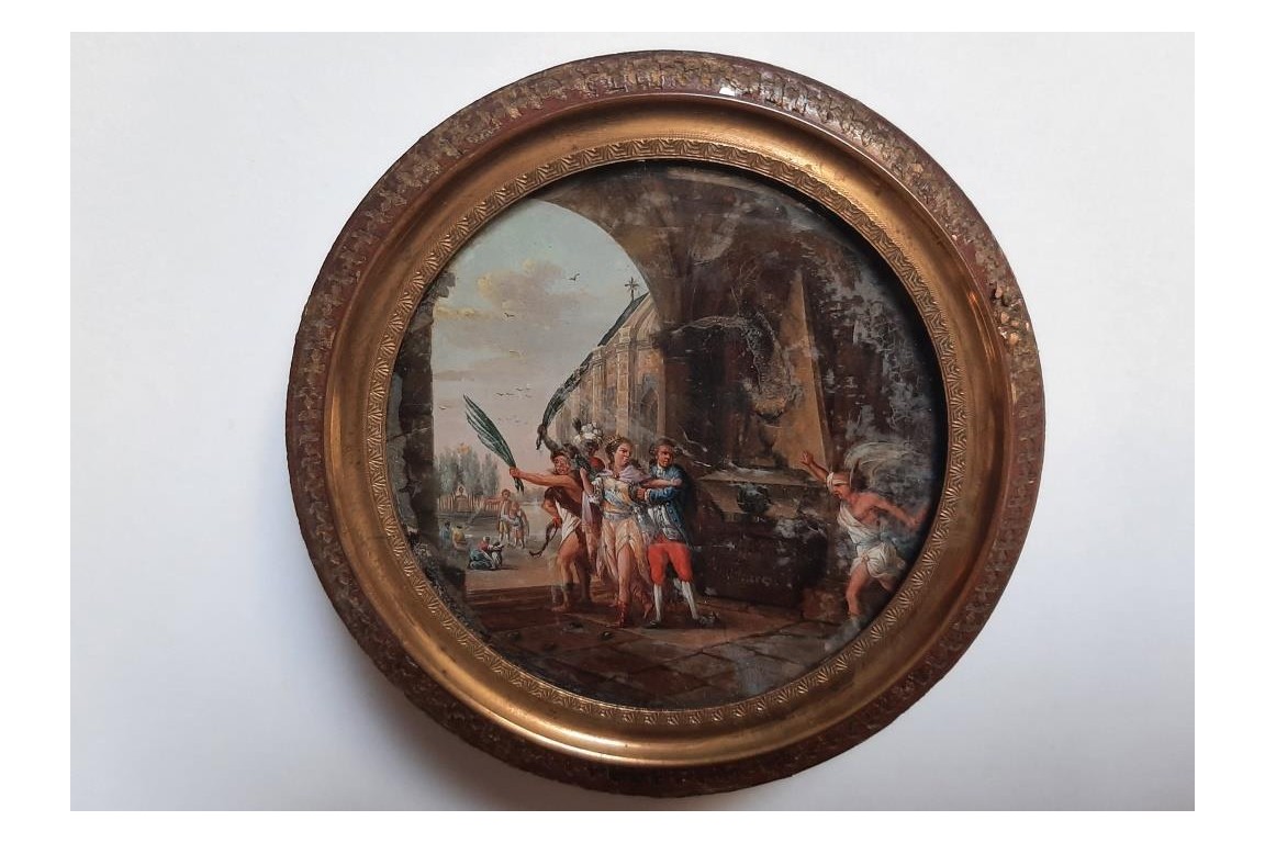 Le mythe de Prométhée ou la Victoire de l'Humanisme, tabatière fin XVIIIème