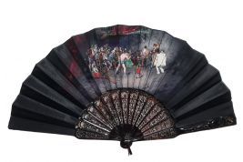 The circus show, fan circa 1880