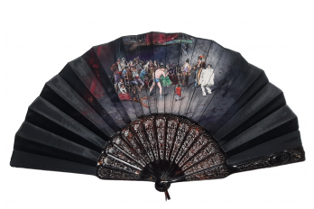 The circus show, fan circa 1880