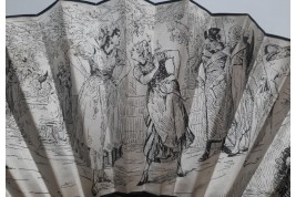 La fille de Madame Angot, éventail-programme d'après Clairin, 1878