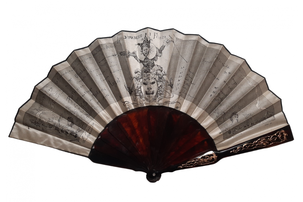 La fille de Madame Angot, éventail-programme d'après Clairin, 1878