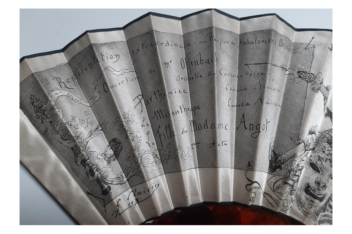 La fille de Madame Angot, fan-program after Clairin, 1878