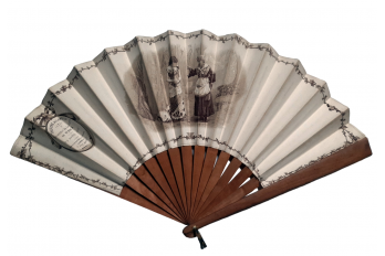 "La 100me de Nana", theater fan, 1881