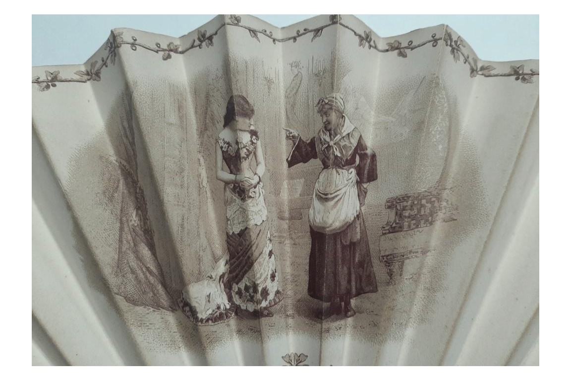 "La 100me de Nana", theater fan, 1881