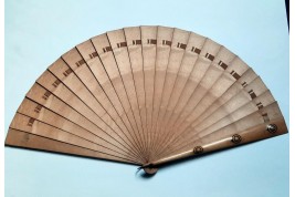 Circus rehearsal, fan circa 1880-1900