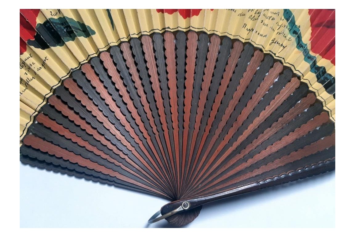 Pour Lulu, fan poem by Raymond Genty, circa 1920-1930