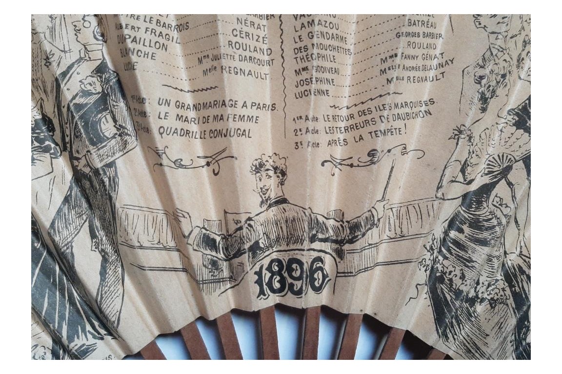 The Tournée Brasseur shows, fan circa 1896