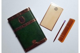 Julia Bartet cardholder and necessaire, late 19th century