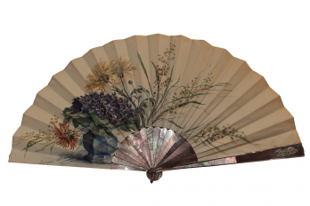 Flowery Souvenir of December 15, 1884. Fan by George Rodier