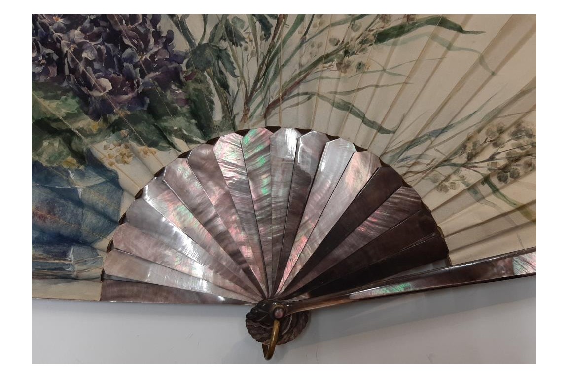 Flowery Souvenir of December 15, 1884. Fan by George Rodier