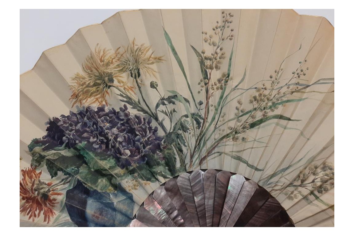 Flowery Souvenir of December 15, 1884. Fan by George Rodier