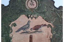 Italian pigeons, arte povera fixed fans, 18th century