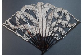 Roosters by Thomasse and Duvelleroy,  fans circa 1910