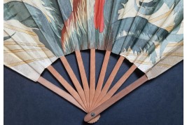 Roosters by Thomasse and Duvelleroy,  fans circa 1910