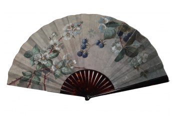 The blackberries, fan by Cholet circa 1880-90