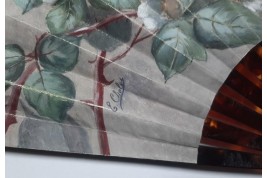 The blackberries, fan by Cholet circa 1880-90