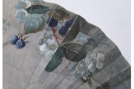 The blackberries, fan by Cholet circa 1880-90