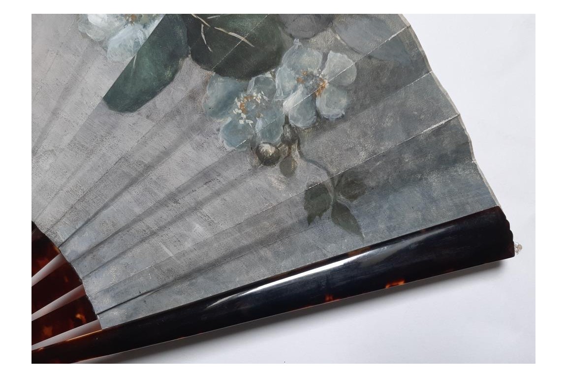 The blackberries, fan by Cholet circa 1880-90