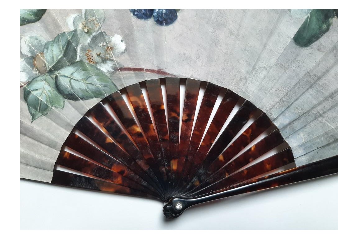 The blackberries, fan by Cholet circa 1880-90
