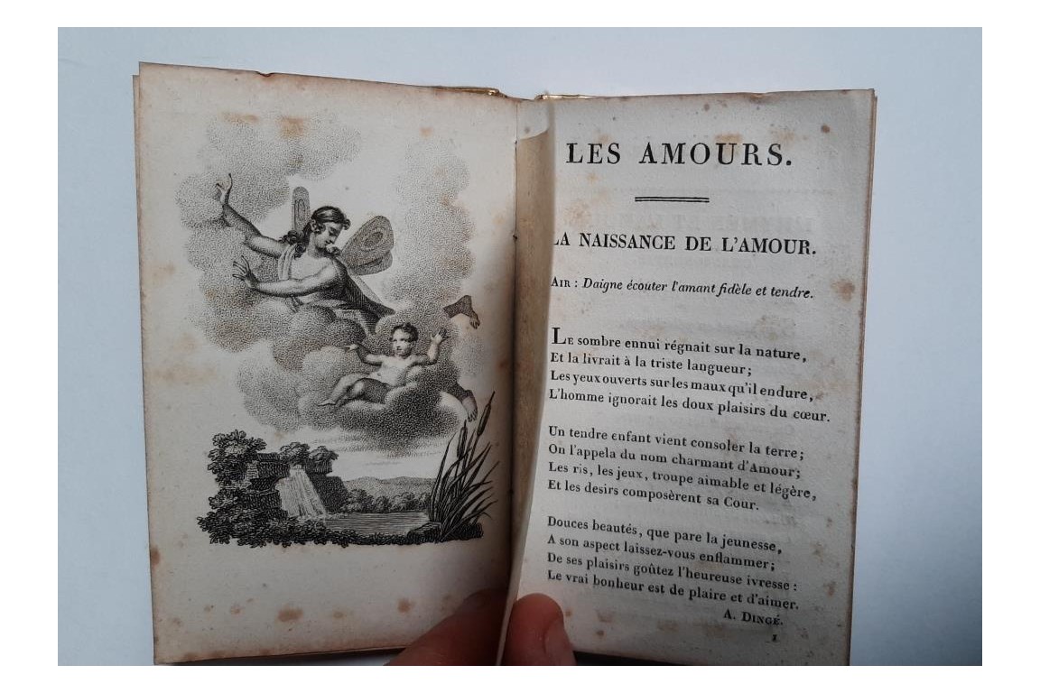 Les fleurs des Amours, petit livre de poésie vers 1825-30