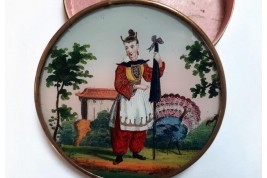 Dindon chinois, boîte à bonbons vers 1825-35