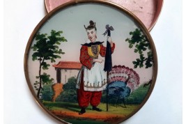 Chinese turkey, candy box circa 1825-35