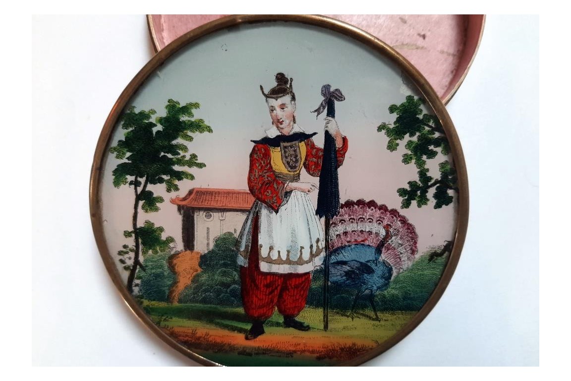 Dindon chinois, boîte à bonbons vers 1825-35