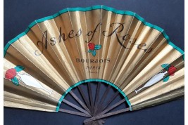 Bourjois, Ashes of Roses, advertising fan, circa 1923