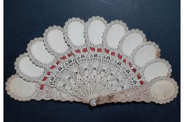 Flowered prayers, canivet fan circa 1900