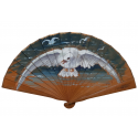 The seagull,  fan by Lucot for Buissot, circa 1900-1910