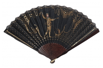 The marmot showman, fan circa 1800