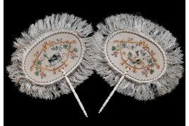 The goat and the dog,  fixed fans circa 1860-70