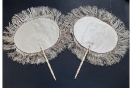 The goat and the dog,  fixed fans circa 1860-70